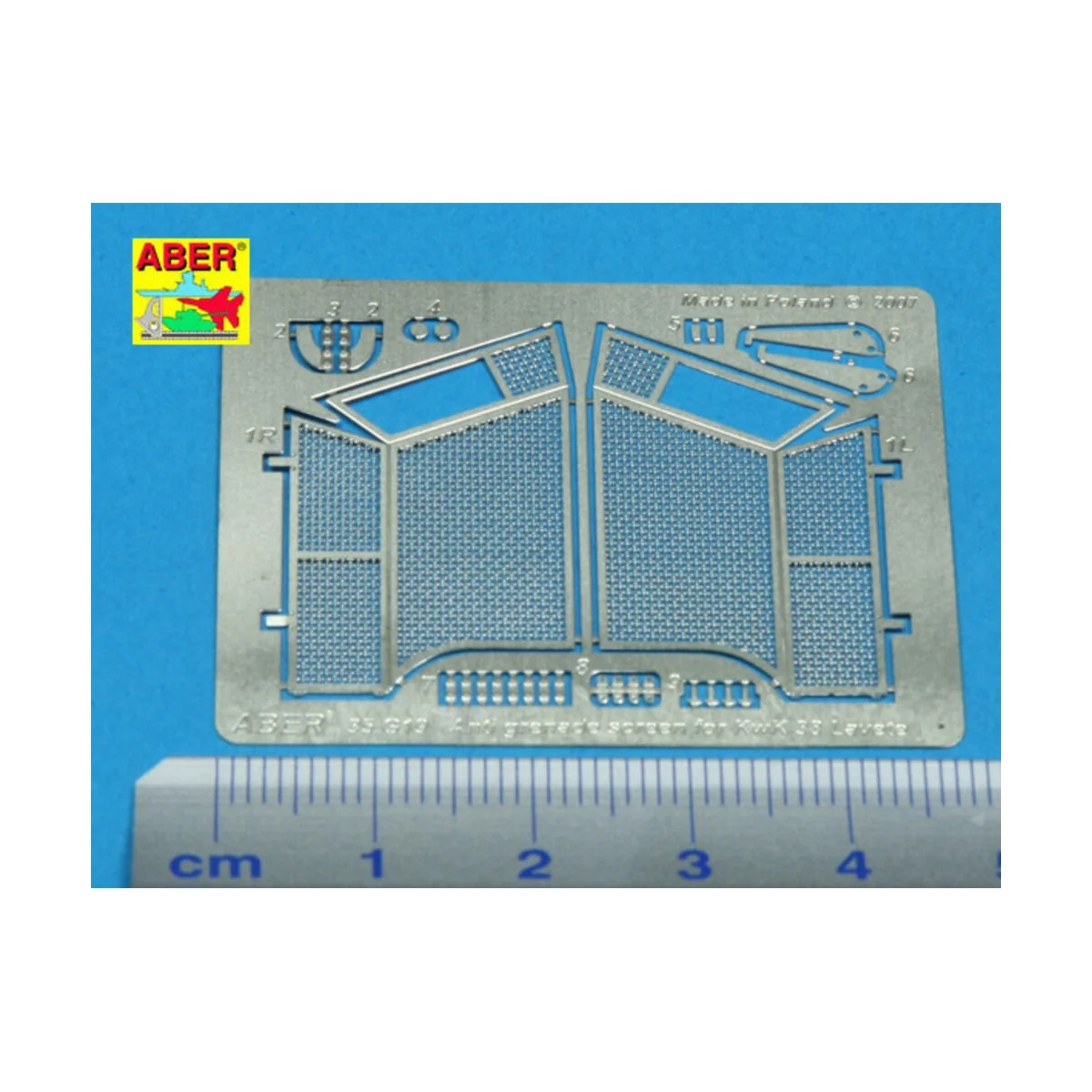 Antigranate screen for KwK 38 Lavete, 1/35 - Aber Models 35G19