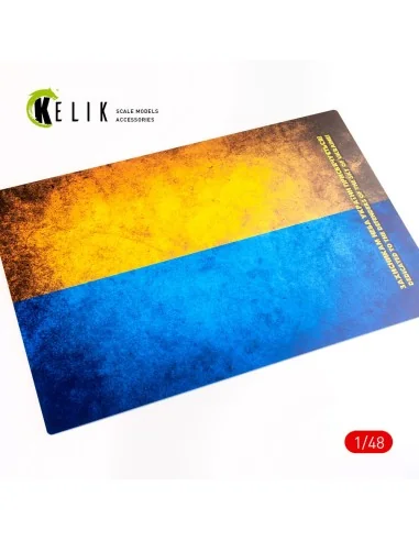 Ukraine Flag - Base - Acrylic 3 mm (410 x 270 mm) (410 g) (1/72 - 1...