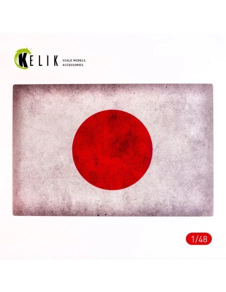 Japan Flag - Base - Acrylic 3 mm (410 x 270 mm) (410 g) (1/72 - 1/3...