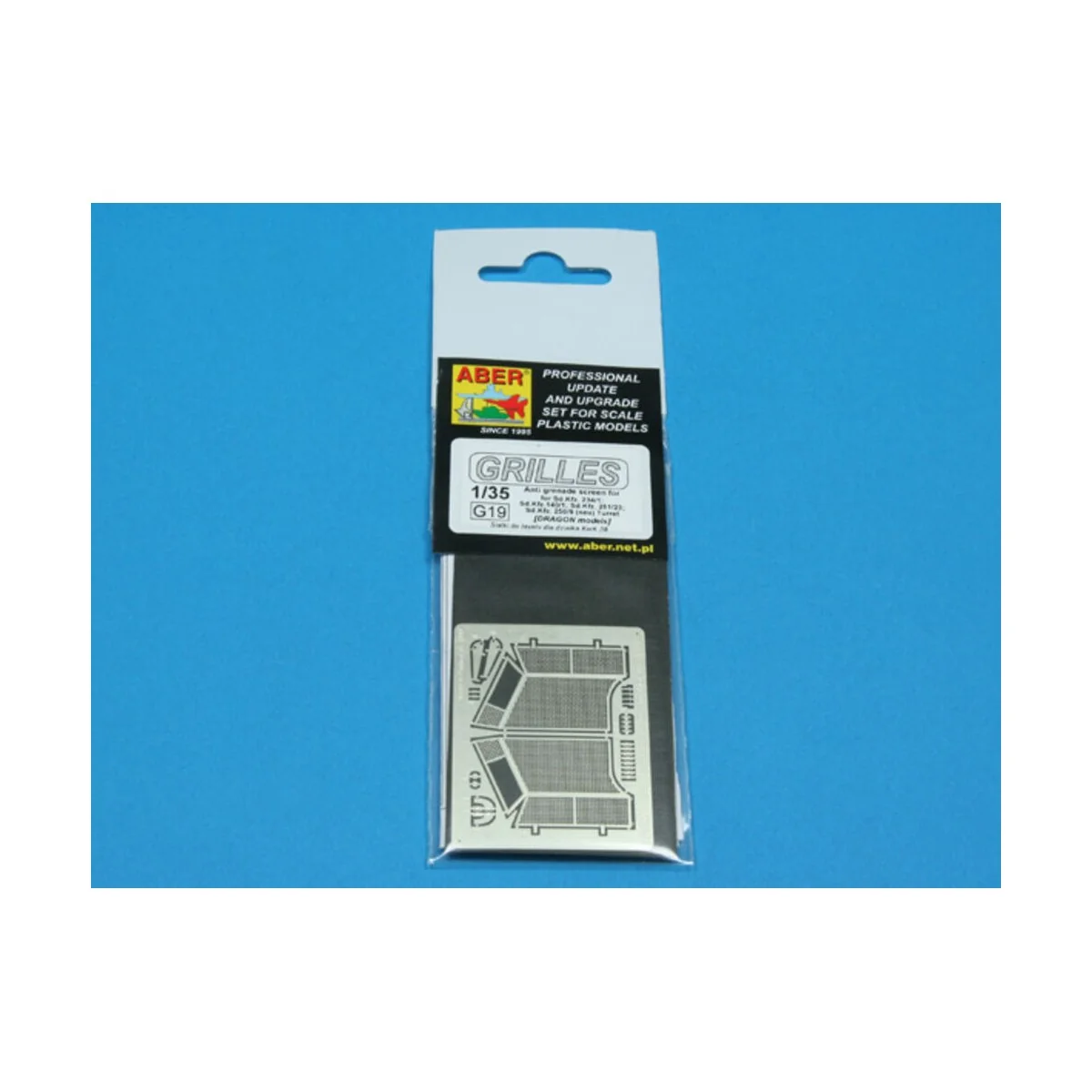 Antigranate screen for KwK 38 Lavete, 1/35 - Aber Models 35G19