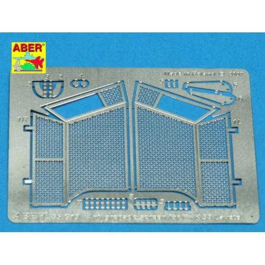 Antigranate screen for KwK 38 Lavete, 1/35 - Aber Models 35G19
