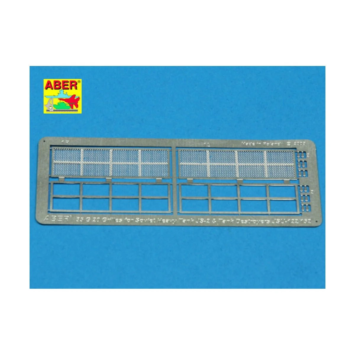 Grilles for JS-2 or JSU-122/152, 1/35 - Aber Models 35G20