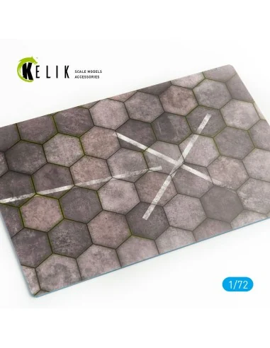Hexagonnal concrete plates for Aircraft and Helicopters Base - Acry...