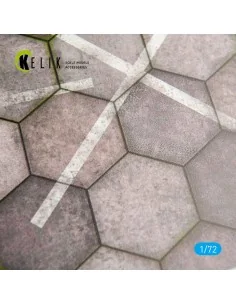 Hexagonnal concrete plates for Aircraft and Helicopters Base - Acry... 2