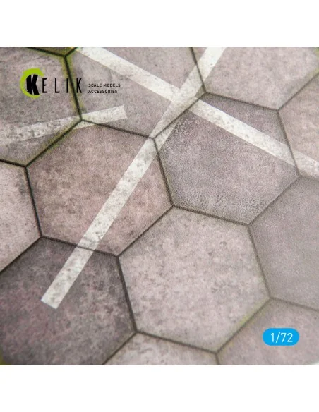 Hexagonnal concrete plates for Aircraft and Helicopters Base - Acry...