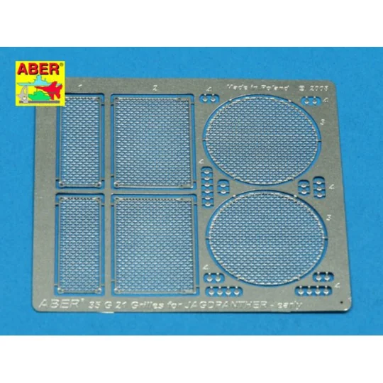 Grilles for Jagdpanther Ausf.G1 early, 1/35 - Aber Models 35G21 Grilles for Jagdpanther Ausf.G1 early, 1/35 - Aber Models 35G21