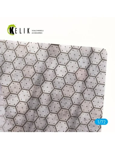 Swiss hexagonal concrete parking place Base - Acrylic 3 mm (280 x 1...
