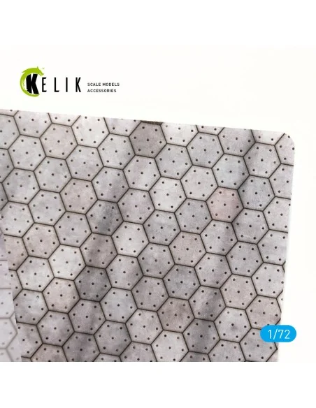 [NO_DESC] Swiss hexagonal concrete parking place Base - Acrylic 3 m...