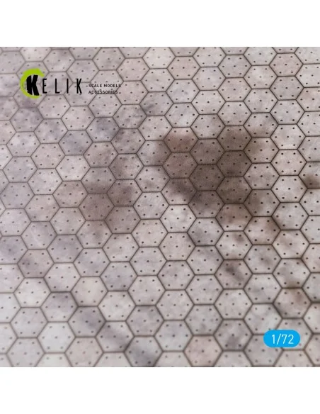 Swiss hexagonal concrete parking place Base - Acrylic 3 mm (280 x 1...