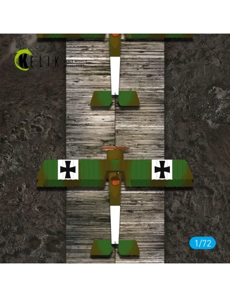 WW1 Wooden Runway (France) - Base - Acrylic 3 mm (180 x 214 mm) (13...
