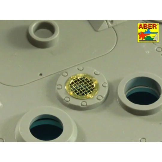 Grilles for Sd.Kfz.186 Jagdtiger - Aber Models 35G25