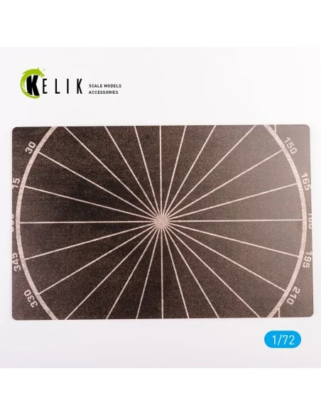 Compass calibration circle - Base - Acrylic 3 mm (280 x 180 mm) (17...