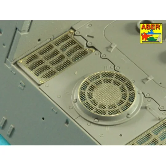 Grilles for Sd.Kfz.186 Jagdtiger - Aber Models 35G25
