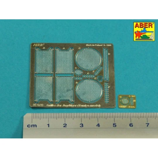 Grilles for Sd.Kfz.186 Jagdtiger - Aber Models 35G25