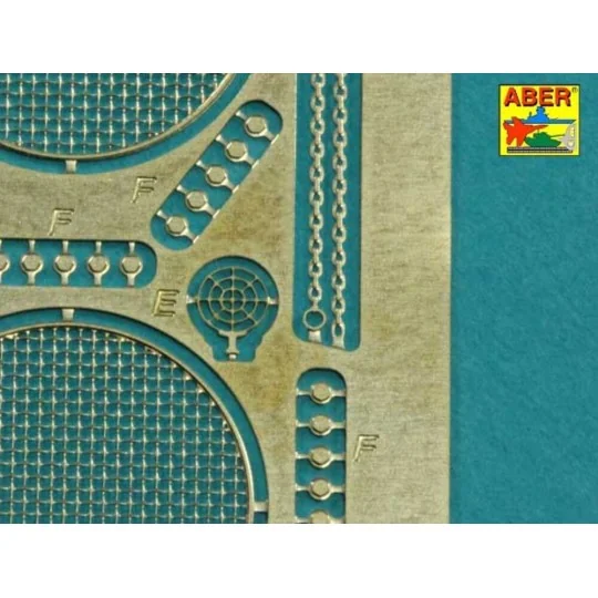 Grilles for Sd.Kfz.186 Jagdtiger - Aber Models 35G25