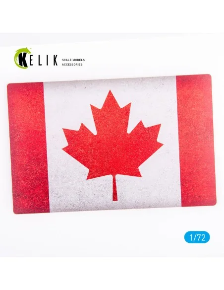 Canada Flag - Base - Acrylic 3 mm (280 x 180 mm) (170 g), 1/72 - Ke...