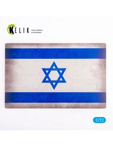 Israel Flag - Base - Acrylic 3 mm (280 x 180 mm) (170 g), 1/72 - Ke...