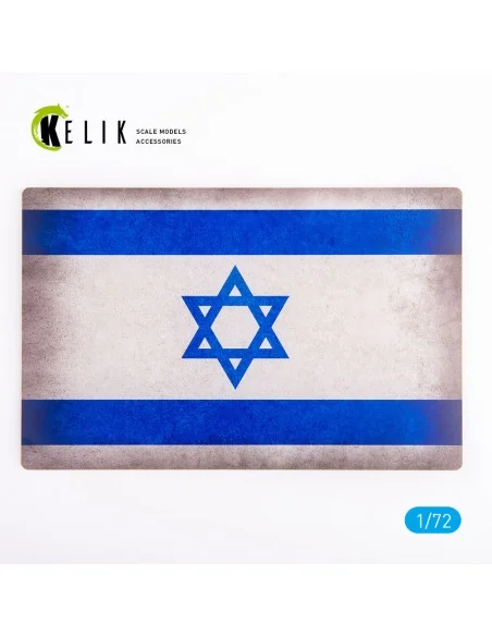 Israel Flag - Base - Acrylic 3 mm (280 x 180 mm) (170 g), 1/72 - Ke...