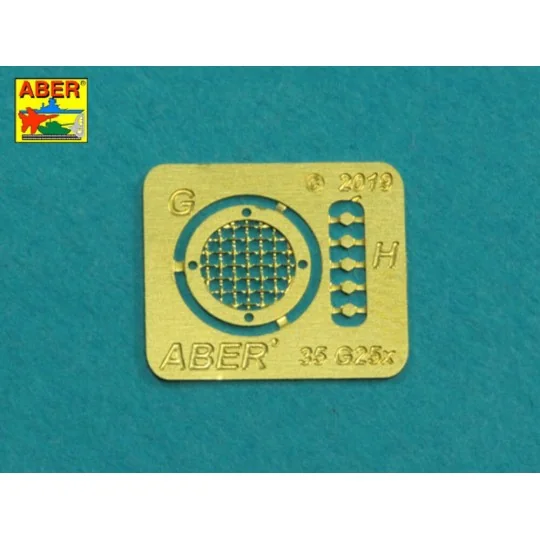 Grilles for Sd.Kfz.186 Jagdtiger - Aber Models 35G25