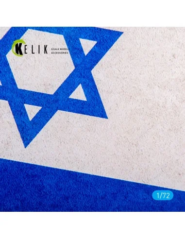 Israel Flag - Base - Acrylic 3 mm (280 x 180 mm) (170 g), 1/72 - Ke...