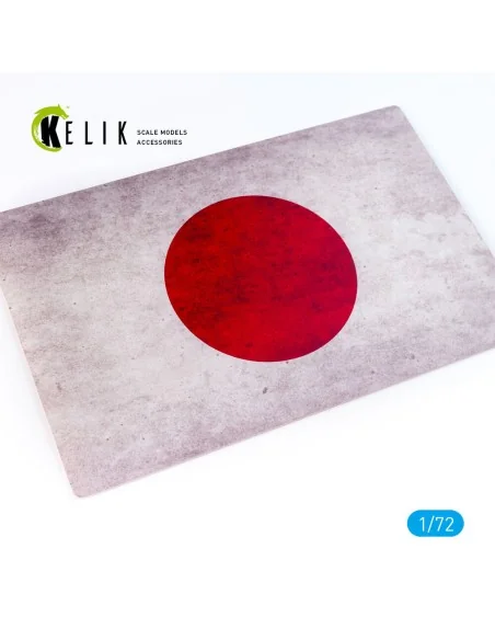Japan Flag - Base - Acrylic 3 mm (280 x 180 mm) (170 g), 1/72 - Kel...
