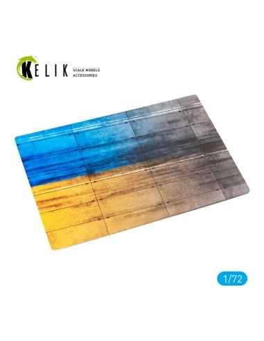 Concrete plates With Ukrainian flag - Acrylic 3 mm (280 x 180 mm) (...