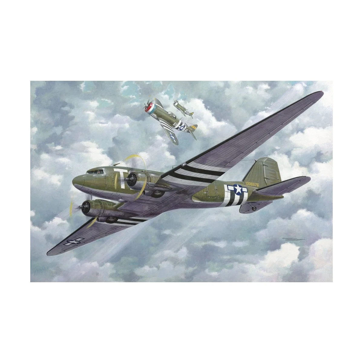 Douglas C-47 Skytrain, 1/144 - Roden 308 Douglas C-47 Skytrain, 1/144 - Roden 308