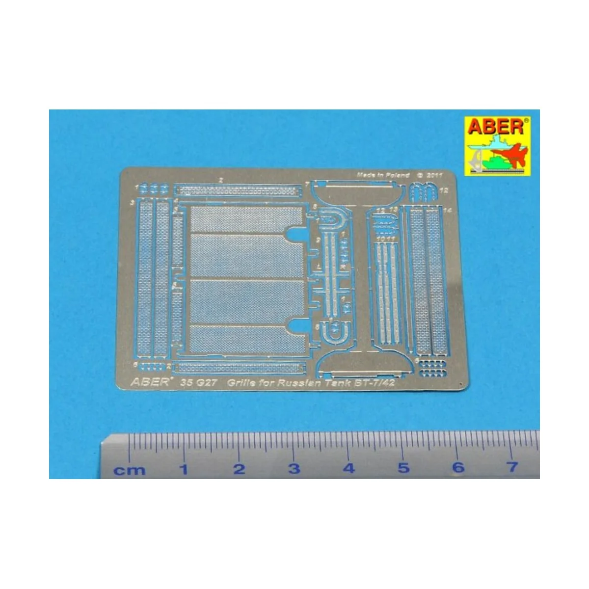 Grilles for BT-7 or BT-42, 1/35 - Aber Models 35G27 Grilles for BT-7 or BT-42, 1/35 - Aber Models 35G27