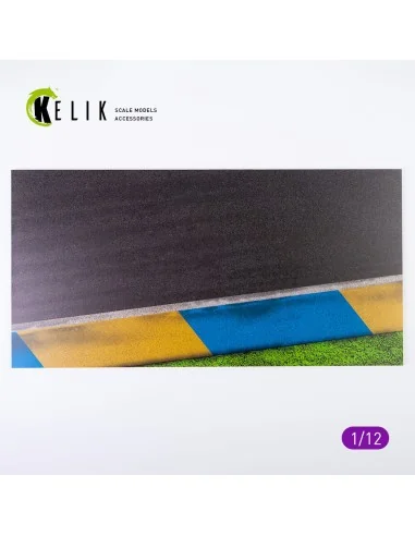 Asphalt road Moto race track type 1 Base - Acrylic 3 mm (180 x 357 ...