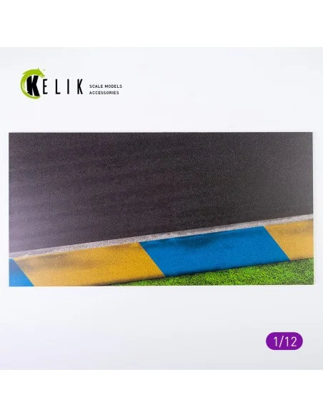 Asphalt road Moto race track type 1 Base - Acrylic 3 mm (180 x 357 ...