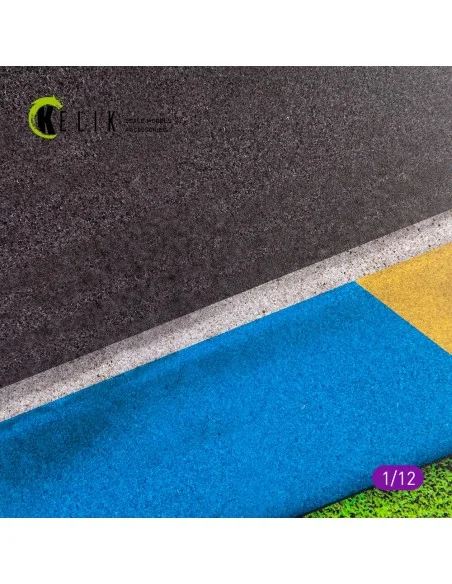 Asphalt road Moto race track type 1 Base - Acrylic 3 mm (180 x 357 ...