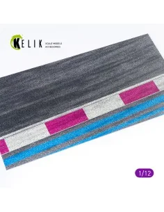 Asphalt road Moto race track type 3 Base - Acrylic 3 mm (180 x 357 ...
