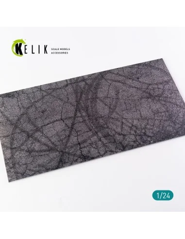 Cracked asphalt Base - Acrylic 3 mm (180 x 357 mm) (210 g), 1/24 - ...