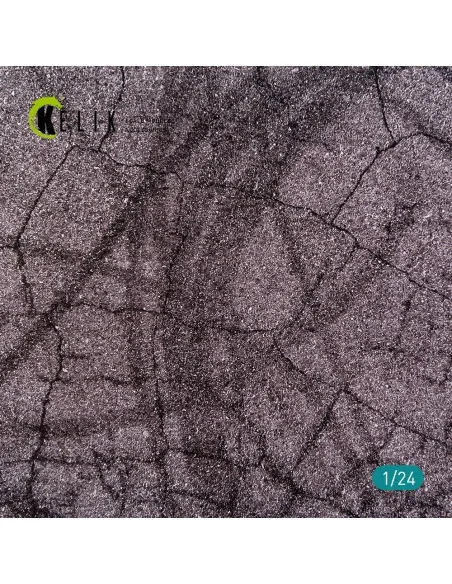 Cracked asphalt Base - Acrylic 3 mm (180 x 357 mm) (210 g), 1/24 - ...