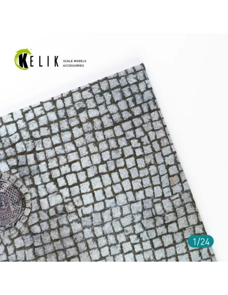 Paving stone road Base - Acrylic 3 mm (180 x 357 mm) (210 g), 1/24 ...
