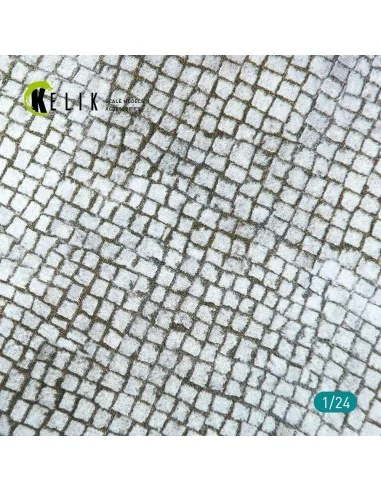 Paving stone road Base - Acrylic 3 mm (180 x 357 mm) (210 g), 1/24 ...