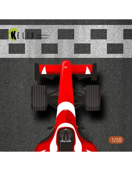 F1 Start Position Base - Acrylic 3 mm (180 x 357 mm) (210 g) (1/20)...