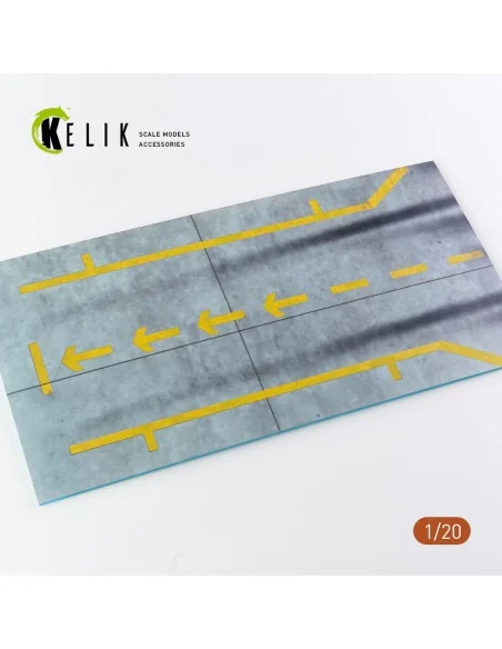 Pit-F1 Pitstop Type 1 Base - Acrylic 3 mm (180 x 357 mm) (210 g) (1...
