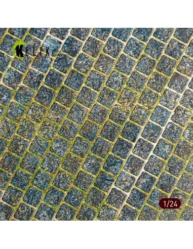 Cobblestone road 1910s-1930s Base - Acrylic 3 mm (280 x 180 mm) (17...