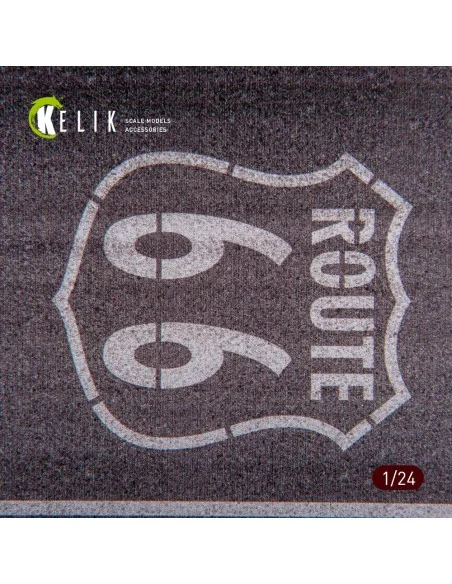 Route 66 - Base - Acrylic 3 mm (180 x 357 mm) (210 g), 1/24 - Kelik...