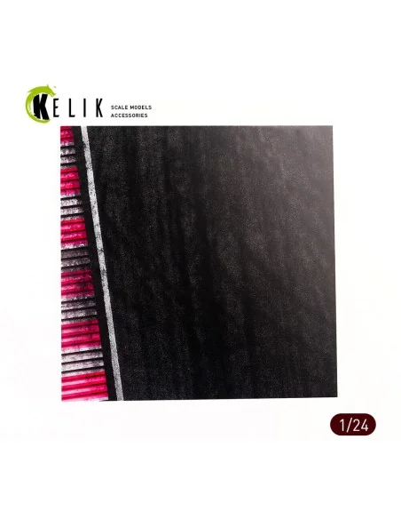 Racing Track for 2 models - Base - Acrylic 3 mm (240 x 240 mm) (190...