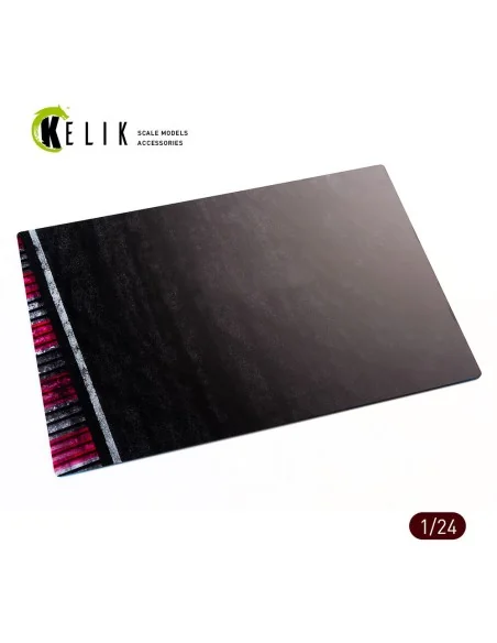 Racing Track for 3 models - Base - Acrylic 3 mm (410 x 270 mm) (410...