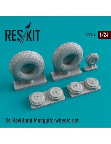 [NO_DESC] DH.98 Mosquito wheels set, 1/24 - ResKit Models RS24-0004
