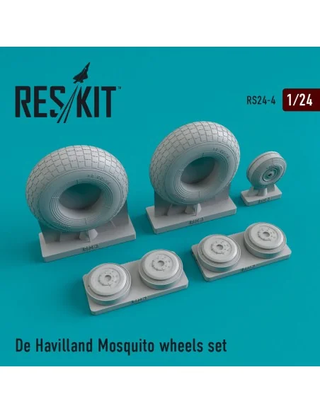 [NO_DESC] DH.98 Mosquito wheels set, 1/24 - ResKit Models RS24-0004