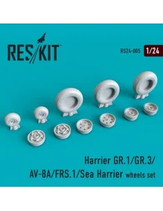 Harrier GR.1/GR.3/AV-8A/FRS.1/Sea Harrier wheels set, 1/24 - ResKit...