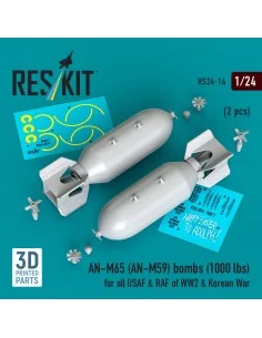 AN-M65 (AN-M59) bombs (1000 lbs) for all USAF & RAF of WW2 & Korean...