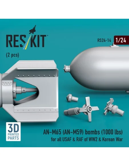 AN-M65 (AN-M59) bombs (1000 lbs) for all USAF & RAF of WW2 & Korean...