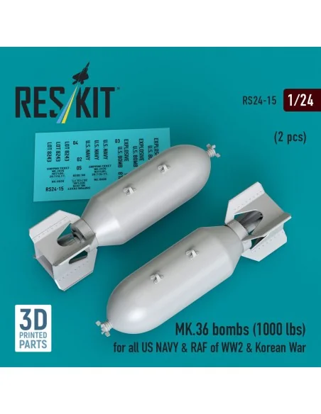 MK.36 bombs (1000 lbs) for all US NAVY & RAF of WW2 & Korean War (2...