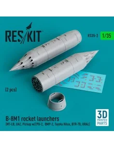 B-8M1 rocket launchers (2 pcs) (MT-LB, UAZ, Pickup w/ZPU-2, BMP-2, ...