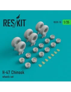 H-47 Chinook wheels set, 1/35 - ResKit Models RS35-0010